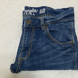 Wrangler Retro Dark Blue Slim Bootcut Jeans